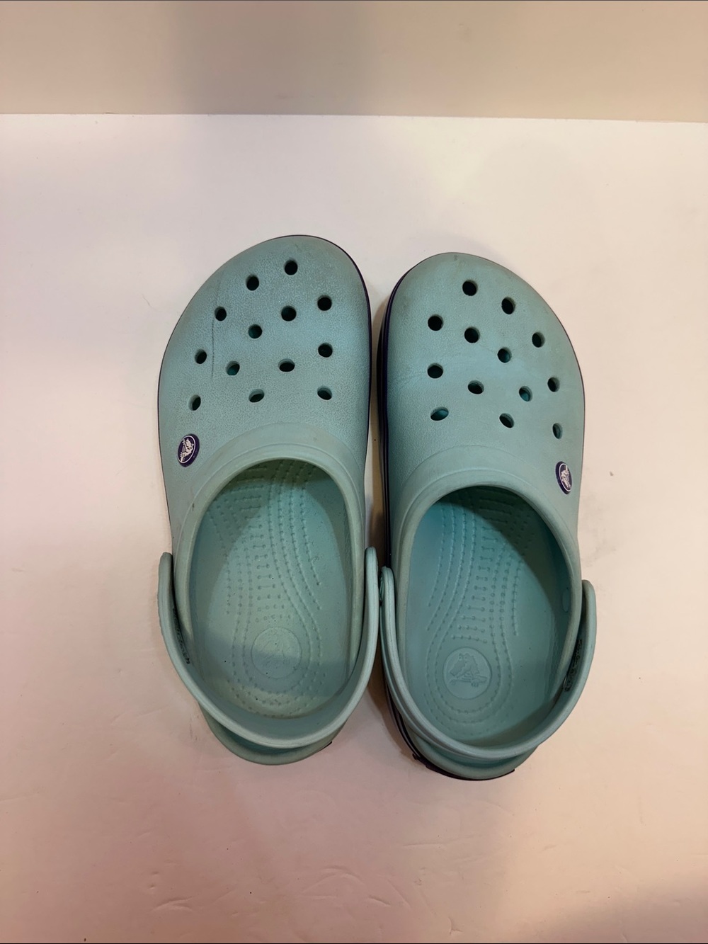 Crocs Classic Teal Slip On Water Shoes Size 8
